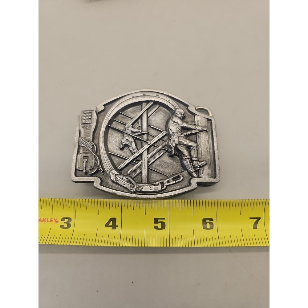 1989‎ Vintage The Telephone Linesman Siskiyou Belt Buckle USA